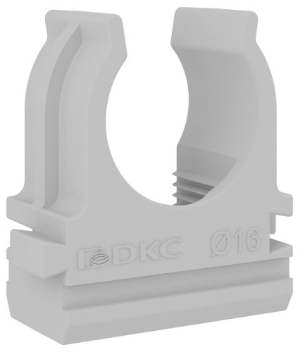 Клипса для гофры DKC Express Д=16 под пистолет серый (уп. 900шт)  картинка